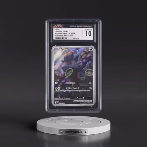 2024 Pokémon Sfa EN-Shrouded Fable #075 Zorua - Illustration Rare (CGC 10 GEM MINT)