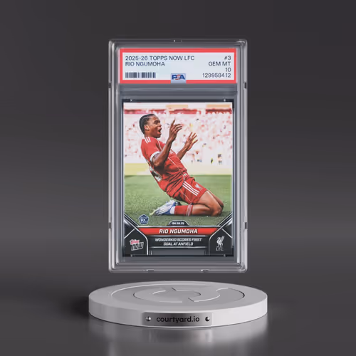 2025-2026 Topps Now Liverpool FC #3 Rio Ngumoha (PSA 10 GEM MINT)