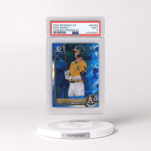2022 Bowman Sapphire Edition Chrome Prospects #BCP89 Max Muncy (PSA 9 MINT)