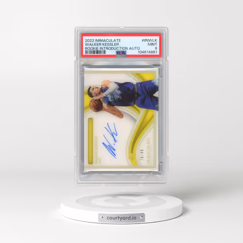 2022 Panini Immaculate Collection Immaculate Rookie Introductions Autograph #IRIWLK Walker Kessler (PSA 9 MINT)