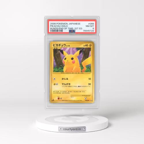 2008 Pokémon Bonds to the End of Time #088 Pikachu - 1st Edition Holo (PSA 8 NM-MT)