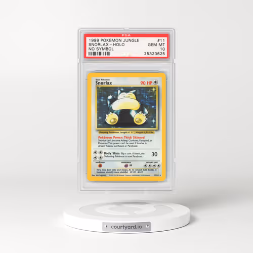 1999 Jungle #11 Snorlax - Holo No Symbol (PSA 10 GEM MINT)