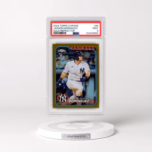2024 Topps Chrome #89 Jasson Dominguez - Gold Refractor (PSA 9 MINT)
