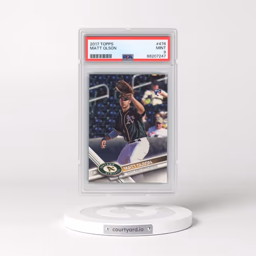2017 Topps #476 Matt Olson (PSA 9 MINT)