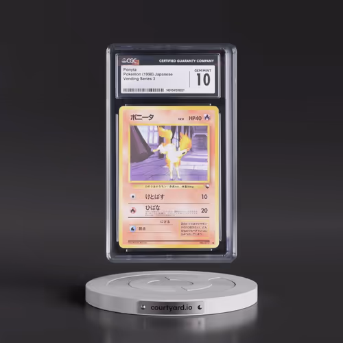 1998 Vending Series 3 (Pokeball Symbol. Glossy) Ponyta - Glossy with Rarity Symbol (CGC 10 GEM MINT)