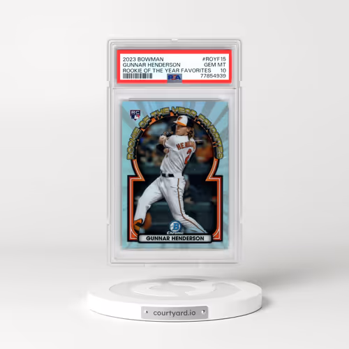 2023 Bowman Rookie of the Year Favorites #ROYF15 Gunnar Henderson (PSA 10 GEM MINT)