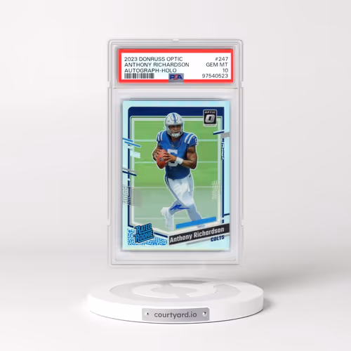 2023 Panini Donruss Optic #247 Anthony Richardson - Autograph-Holo (PSA 10 GEM MINT)