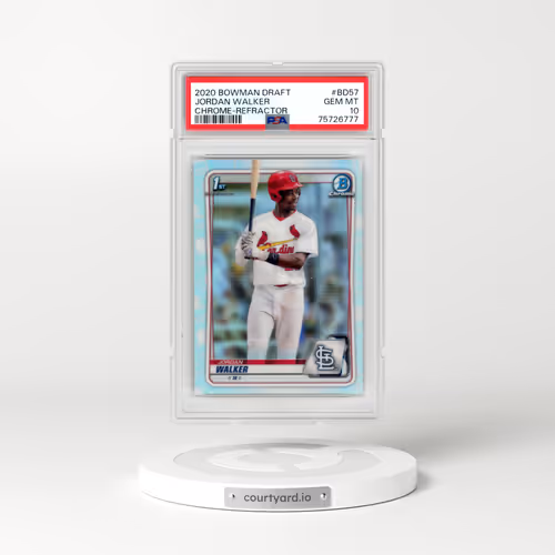 2020 Bowman Draft #BD57 Jordan Walker - Chrome-Refractor (PSA 10 GEM MINT)