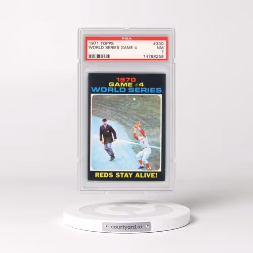 1971 Topps #330 World Series Game 4 (PSA 7 NM)