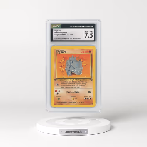 1999 Jungle #61 Rhyhorn - 1st Edition 1st Edition (CGC 7.5 NM+)