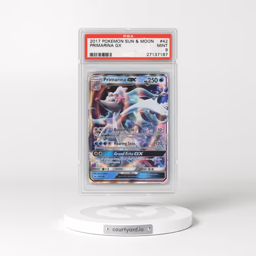 2017 Pokémon Sun & Moon #42 Primarina GX - Holo (PSA 9 MINT)