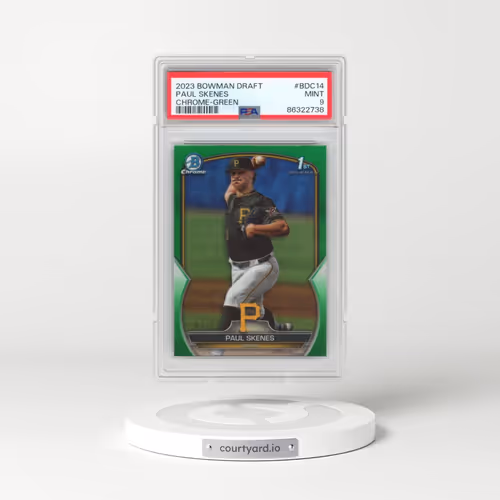 2023 Bowman Draft #BDC14 Paul Skenes - Chrome-Green (PSA 9 MINT)