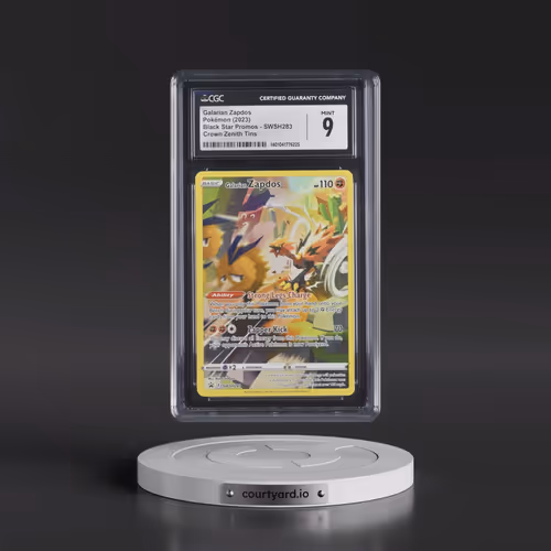 2017 Black Star Promos - Sword & Shield #SWSH283 Galarian Zapdos - Crown Zenith Tin (Holo) (CGC 9 MI