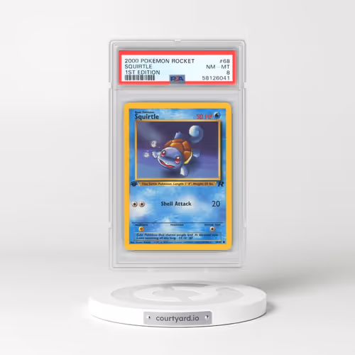 2000 Pokémon Rocket #68 Squirtle - 1st Edition (PSA 8 NM-MT)