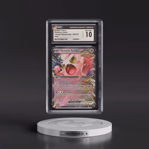 2024 Pokémon Twm EN-Twilight Masquerade #094 Scream Tail EX - Holo (CGC 10 GEM MINT)