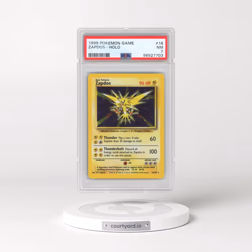 1999 Pokémon Game #16 Zapdos - Holo (PSA 7 NM)