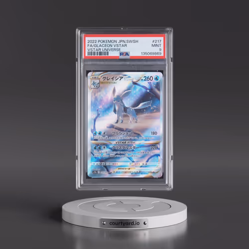 2022 Pokémon Sword & Shield Vstar Universe #217 Glaceon Vstar - Full Art (PSA 9 MINT)