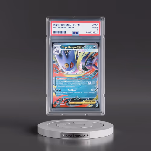 2025 Pokémon Pfl EN-Phantasmal Flames #056 Mega Gengar EX - Holo (PSA 9 MINT)