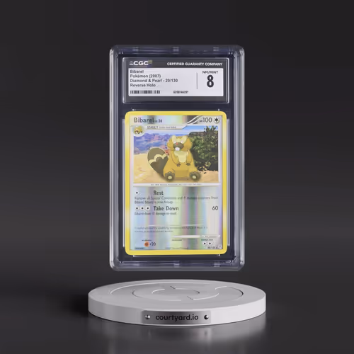 2007 Diamond & Pearl #20/130 Bibarel - Reverse Holo (CGC 8 NM-MT)