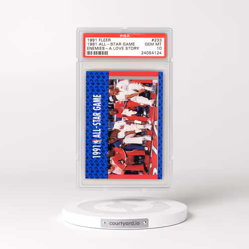 1991 Fleer #233 1991 All-Star Game - Enemies-A Love Story (PSA 10 GEM MINT)