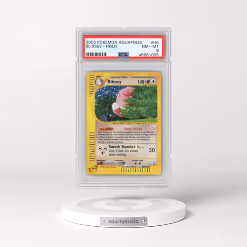 2003 Pokémon Aquapolis #H6 Blissey - Holo (PSA 8 NM-MT)