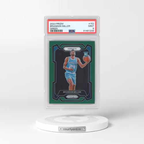 2023 Panini Prizm #152 Brandon Miller - Green Prizm (PSA 9 MINT)