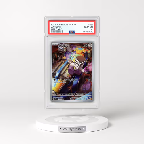 2023 Pokémon SV3-Ruler of the Black Flame #117 Varoom - Art Rare (PSA 10 GEM MINT)