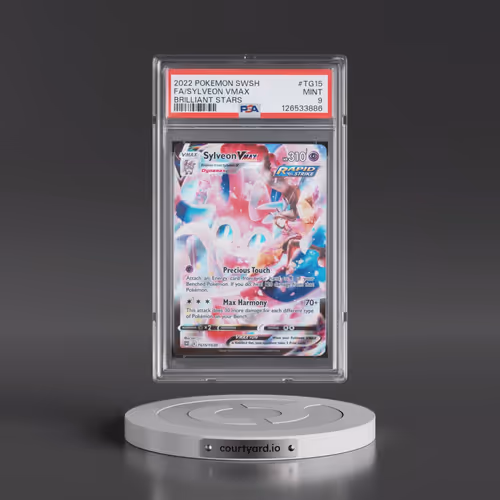 2022 Pokémon Sword & Shield Brilliant Stars #TG15 Sylveon Vmax - Full Art (PSA 9 MINT)