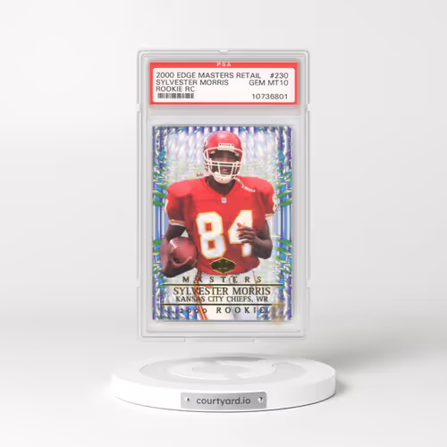 2000 Collector's Edge Masters Retail #230 Sylvester Morris - Rookie RC (PSA 10 GEM MINT)