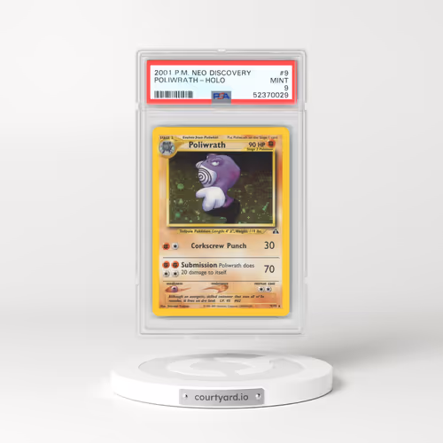 2001 Neo Discovery #9 Poliwrath - Holo (PSA 9 MINT)