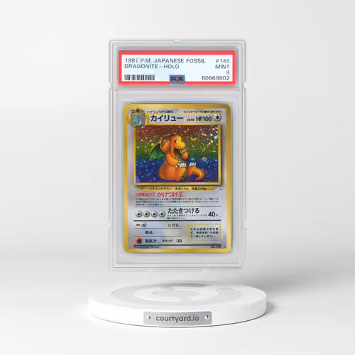 1997 Pokémon Fossil #149 Dragonite - Holo (PSA 9 MINT)