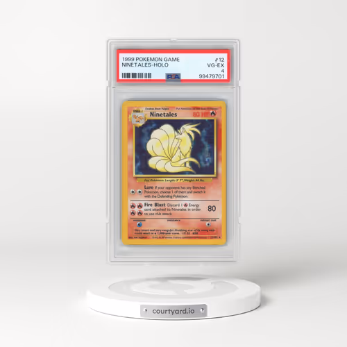 1999 Pokémon Game #12 Ninetales - Holo (PSA 4 VG-EX)
