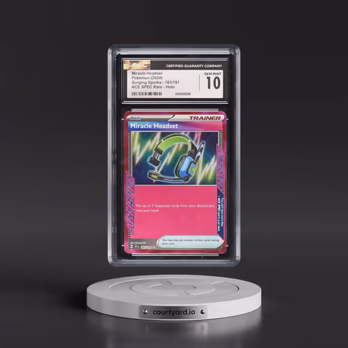 2024 Surging Sparks - SSP EN #183/191 Miracle Headset - ACE SPEC Rare Holo (CGC 10 GEM MINT)