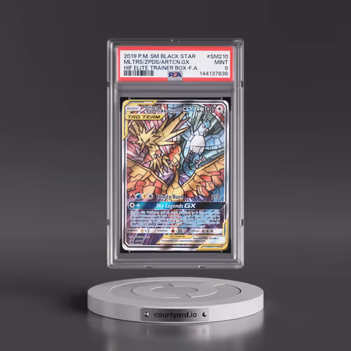 2019 Pokémon SM Black Star Promo #SM210 Moltres & Zapdos & Articuno GX - Holo Full Art Hidden Fates