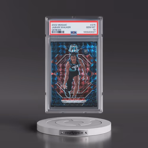 2022 Panini Mosaic #215 Jabari Walker - Genesis (PSA 10 GEM MINT)