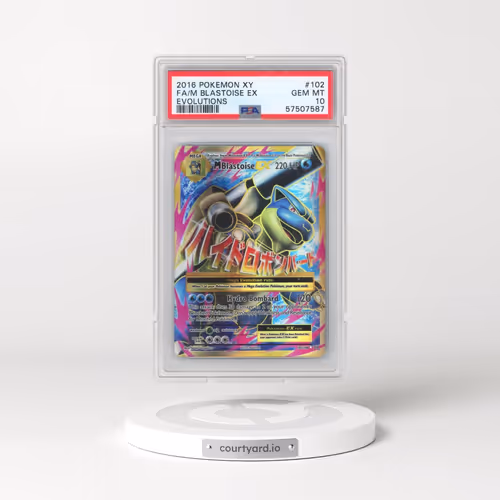 2016 Pokémon XY Evolutions #102 M Blastoise EX - Holo Full Art (PSA 10 GEM MINT)