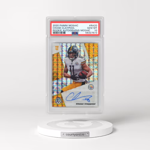 2020 Panini Mosaic Rookie Autographs Mosaic #RA20 Chase Claypool (PSA 10 GEM MINT)