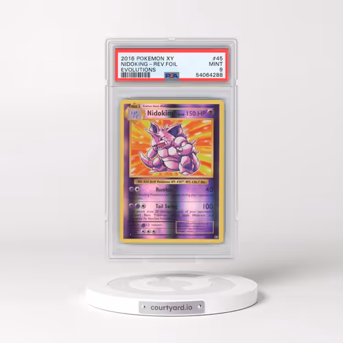 2016 Pokémon XY Evolutions #45 Nidoking - Reverse Foil (PSA 9 MINT)