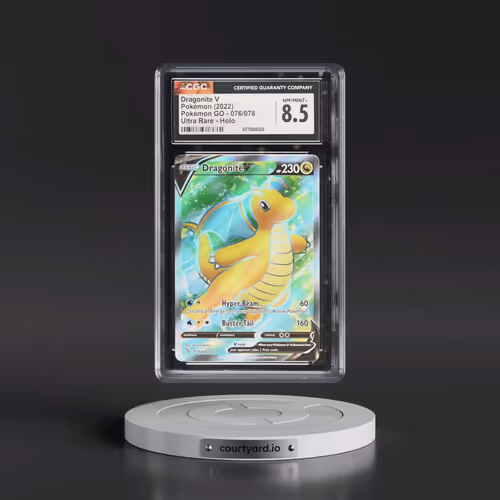2022 Pokémon GO #076/078 Dragonite V - Ultra Rare Holo (CGC 8.5 NM-MT+)