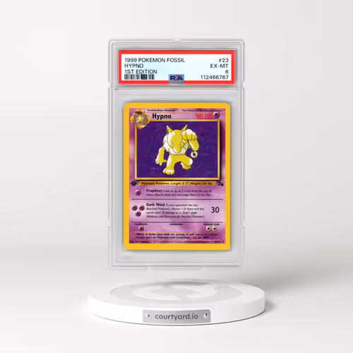 1999 Pokémon Fossil #23 Hypno - 1st Edition (PSA 6 EX-MT)