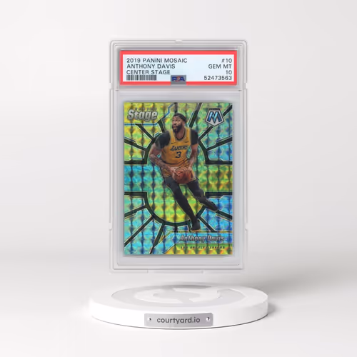2019 Panini Mosaic Center Stage #10 Anthony Davis (PSA 10 GEM MINT)