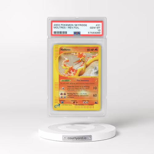 2003 Pokémon Skyridge #21 Moltres - Reverse Foil (PSA 10 GEM MINT)