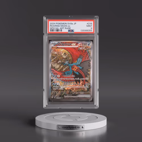 2024 Pokémon Sv8a-Terastal Fest EX #218 Roaring Moon EX - Holo Special Art Rare (PSA 9 MINT)