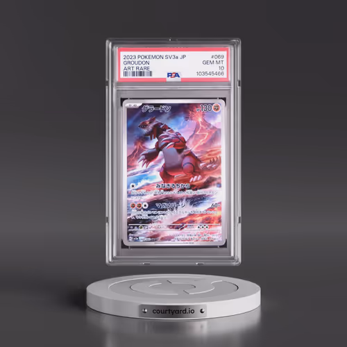 2023 Pokémon Sv3a-Raging Surf #069 Groudon - Art Rare (PSA 10 GEM MINT)