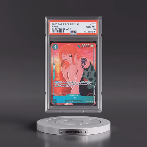 2025 One Piece Japanese EB02-Extra Booster -Anime 25th Collection #017 Nami - Alternate Art (PSA 10