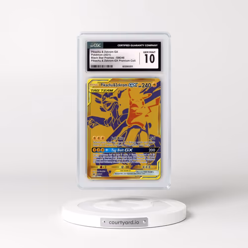 2016 Black Star Promos - Sun & Moon #SM248 Pikachu & Zekrom GX - Holo Pikachu & Zekrom-GX Premium Collection (CGC 10 GEM MINT)