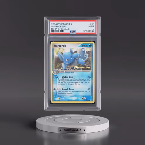 2004 Pokémon EX Fire Red & Leaf Green #50 Wartortle - Prerelease (PSA 9 MINT)