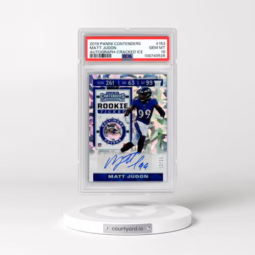 2019 Panini Contenders #153 Matt Judon - Autograph-Cracked Ice (PSA 10 GEM MINT)