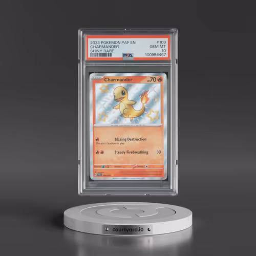 2024 Pokémon Paf EN-Paldean Fates #109 Charmander - Shiny Rare (PSA 10 GEM MINT)