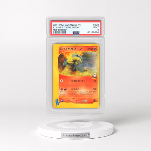 2001 Pokémon VS #070 Blaine's Typhlosion - 1st Edition (PSA 9 MINT)
